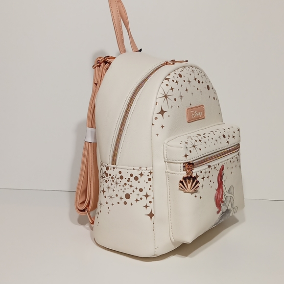 Disney Ariel Rock Loungefly Mini Backpack Mermaid - Picture 2 of 8